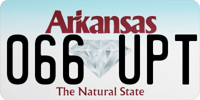AR license plate 066UPT