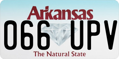 AR license plate 066UPV