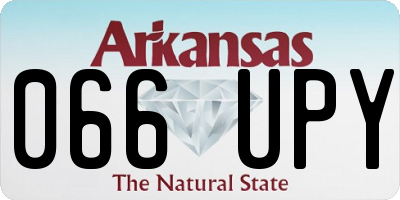 AR license plate 066UPY