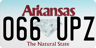 AR license plate 066UPZ