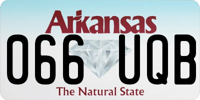 AR license plate 066UQB