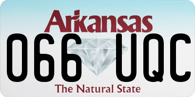 AR license plate 066UQC