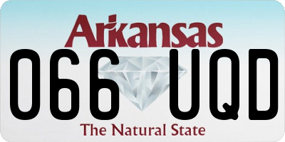 AR license plate 066UQD