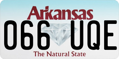 AR license plate 066UQE