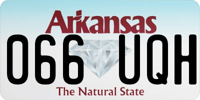 AR license plate 066UQH