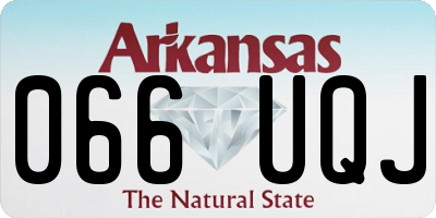 AR license plate 066UQJ