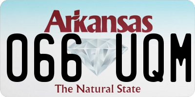 AR license plate 066UQM