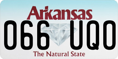 AR license plate 066UQO