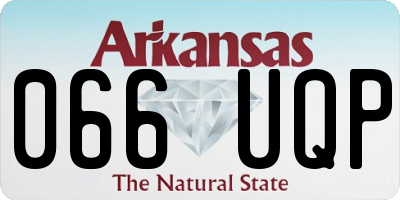 AR license plate 066UQP