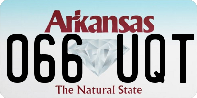 AR license plate 066UQT