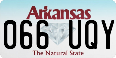AR license plate 066UQY