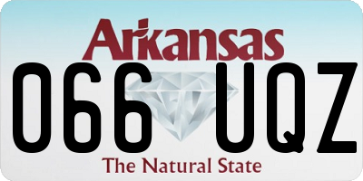 AR license plate 066UQZ