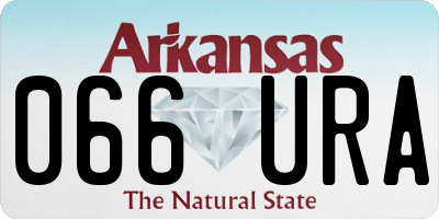 AR license plate 066URA