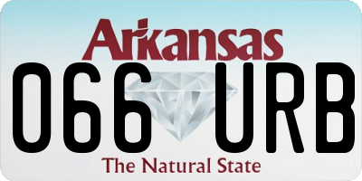 AR license plate 066URB