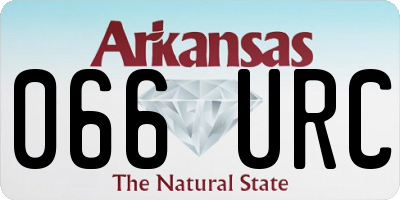 AR license plate 066URC