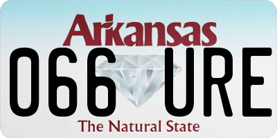 AR license plate 066URE