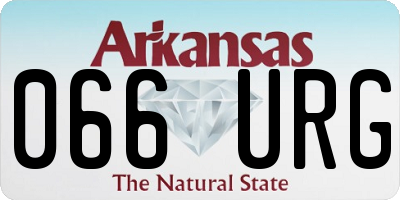 AR license plate 066URG