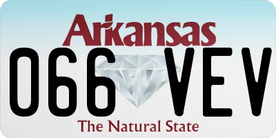 AR license plate 066VEV