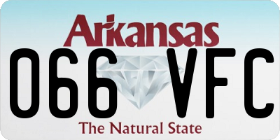 AR license plate 066VFC