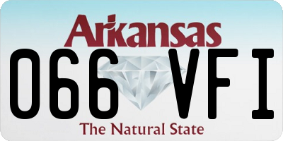 AR license plate 066VFI