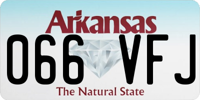 AR license plate 066VFJ