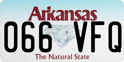 AR license plate 066VFQ