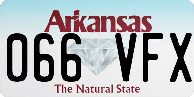 AR license plate 066VFX