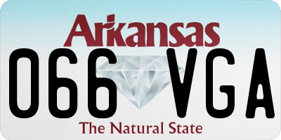AR license plate 066VGA