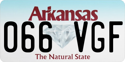 AR license plate 066VGF
