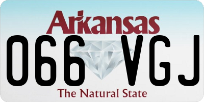 AR license plate 066VGJ