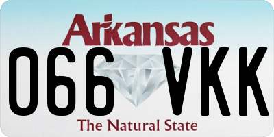 AR license plate 066VKK