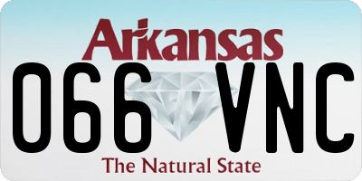 AR license plate 066VNC
