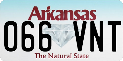 AR license plate 066VNT