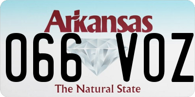 AR license plate 066VOZ
