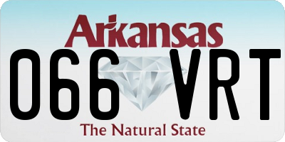 AR license plate 066VRT