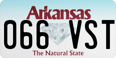 AR license plate 066VST