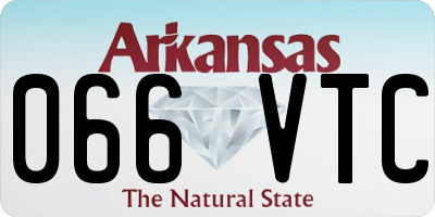 AR license plate 066VTC
