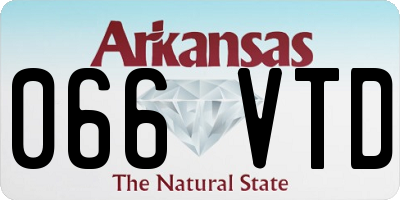 AR license plate 066VTD