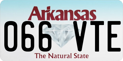 AR license plate 066VTE