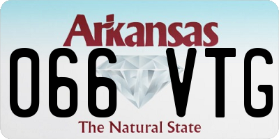 AR license plate 066VTG