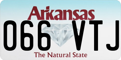 AR license plate 066VTJ