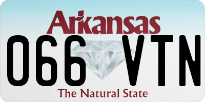 AR license plate 066VTN