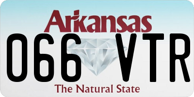 AR license plate 066VTR