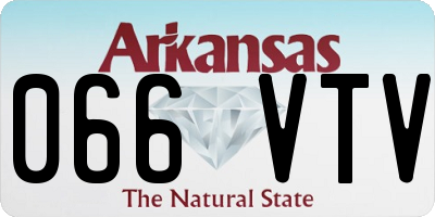 AR license plate 066VTV