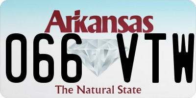 AR license plate 066VTW
