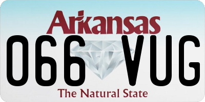 AR license plate 066VUG