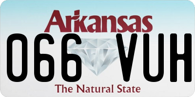 AR license plate 066VUH