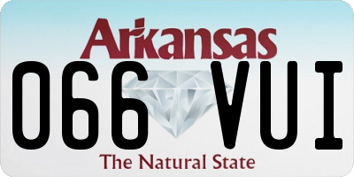 AR license plate 066VUI