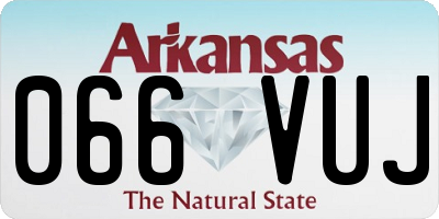 AR license plate 066VUJ