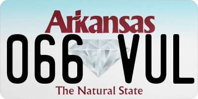 AR license plate 066VUL
